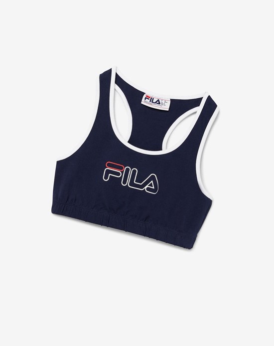 Fila Rebeca Bra Top Blancas Rojas | 83OUXBMHK