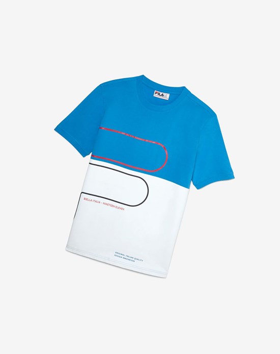 Fila Salza Tee Blua/Wht/Cred/B | 08SKJMVCD