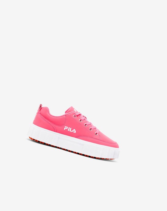 Fila Sandblast Low Sneakers Pglo/Pglo/Wht | 24EKLRTQN