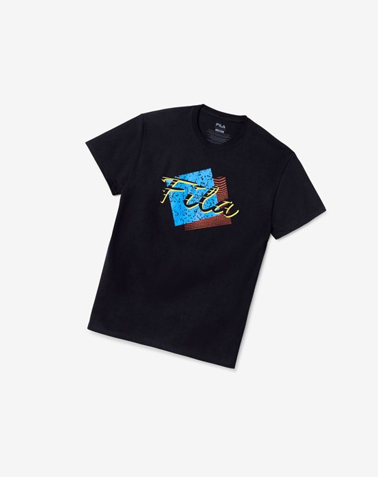 Fila Santa Monica Tee Negras | 17KZCQLVO