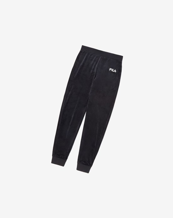 Fila Sara Velour Jogger Negras | 57OHUECWV