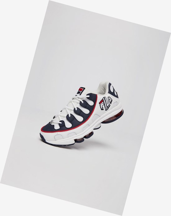 Fila Silva Trainer Tenis Shoes Wht/Fnvy/Fred | 10CVNDGJL