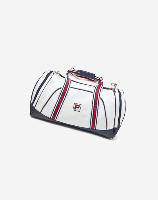 Fila Striker Duffle Bag Blancas Azul Marino Rojas | 21DYHCZMQ