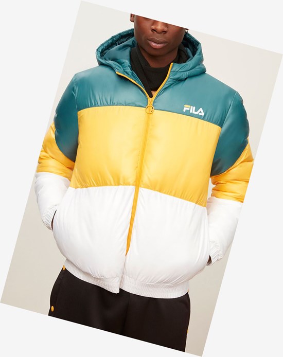 Fila Tatum Viento Jacket Atdp/Citr/Wht | 56WMPHNED