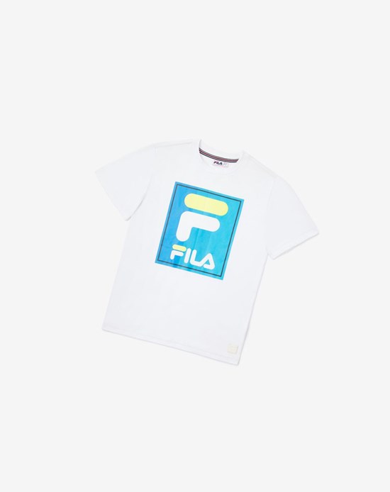 Fila Tavares Tee Blancas | 45YXLMFID