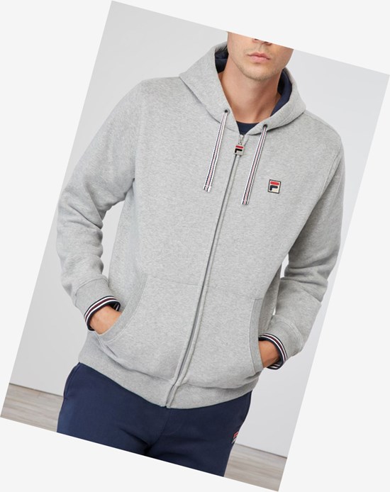 Fila Tenconi Encapuchado Sweatshirt Hgry/Navy | 08LRDVHZA