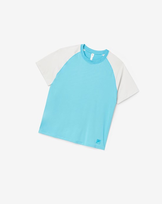 Fila Tie Breaker Color Blocked Crew Azules | 64LVFJYKI