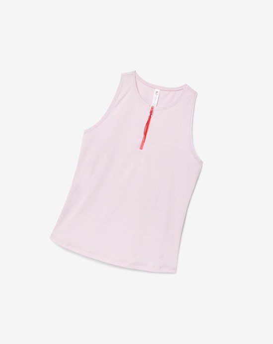 Fila Tie Breaker Front-zip Full Coverage Tank Lavanda Rojas | 94FZAYXBW