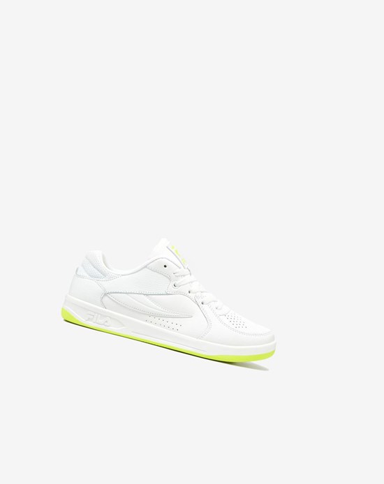 Fila Tn-83 Tenis Shoes Blancas Blancas Amarillo | 64WSPQJVF