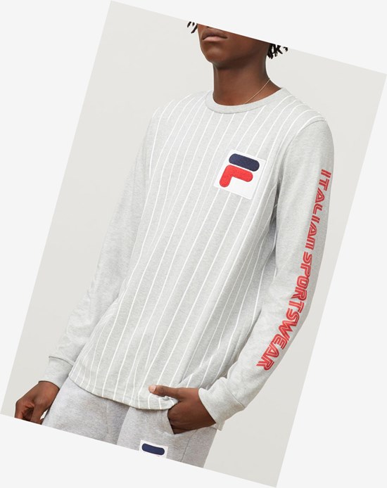 Fila Tobias Tee Lgrym/Wht/Cred | 16PXIANTQ