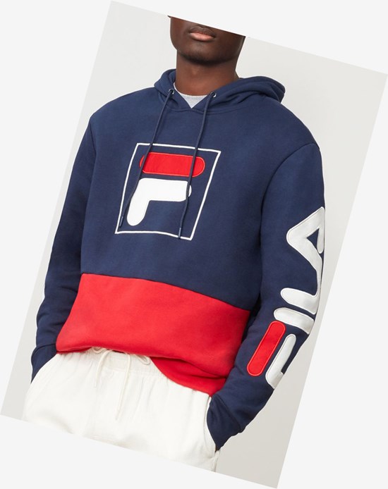 Fila Tony Hoodie Navy/Cred | 72VOTZMBH