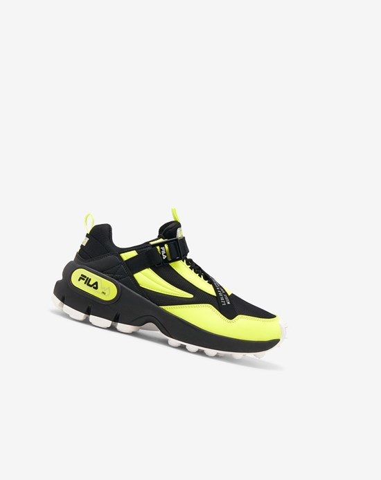 Fila Trailpacer Slip-on Sneakers Negras Amarillo Blancas | 13OXZNDTK