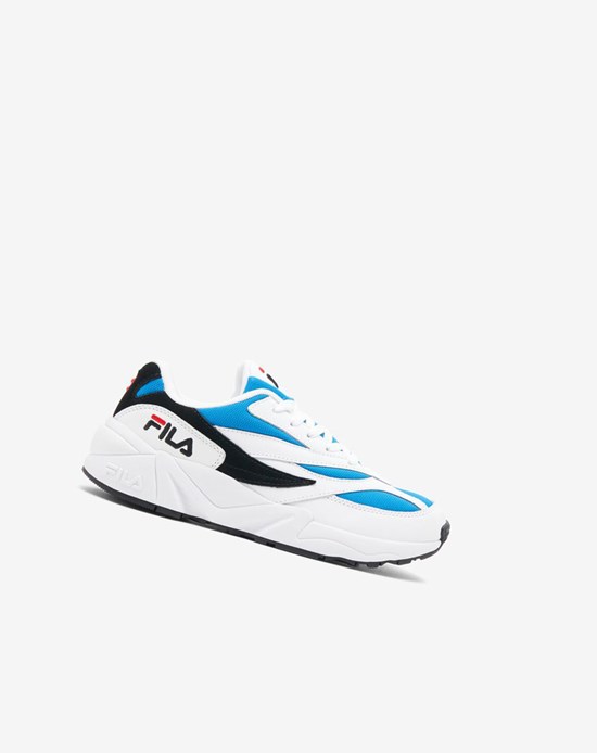 Fila V94m Tenis Shoes Wht/Eblu/Blk | 79JQUKNHB