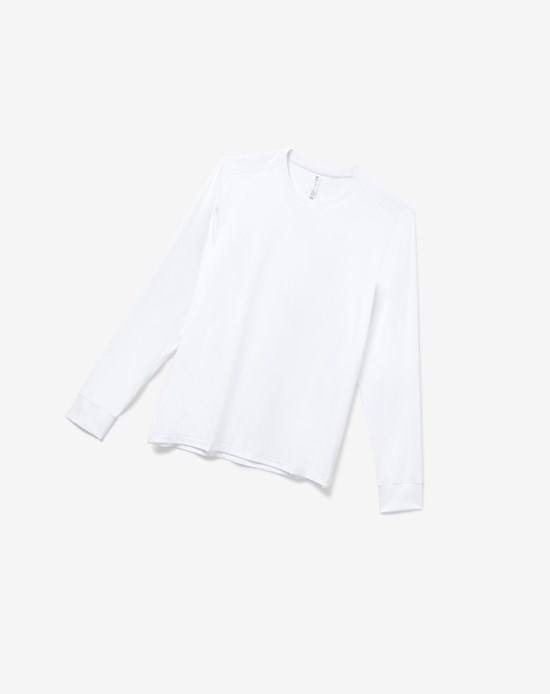 Fila White Line Long Sleeve Top Blancas | 36QLAZHNV