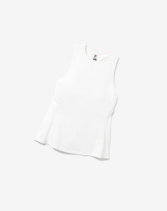 Fila White Line Racerback Tank Blancas | 86AIDMWTR