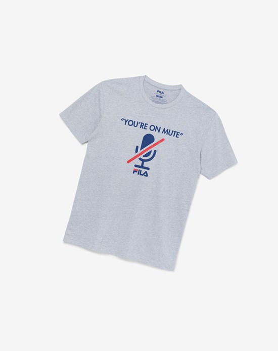 Fila You'Re On Mute Tee Gris | 69RDTZXBM