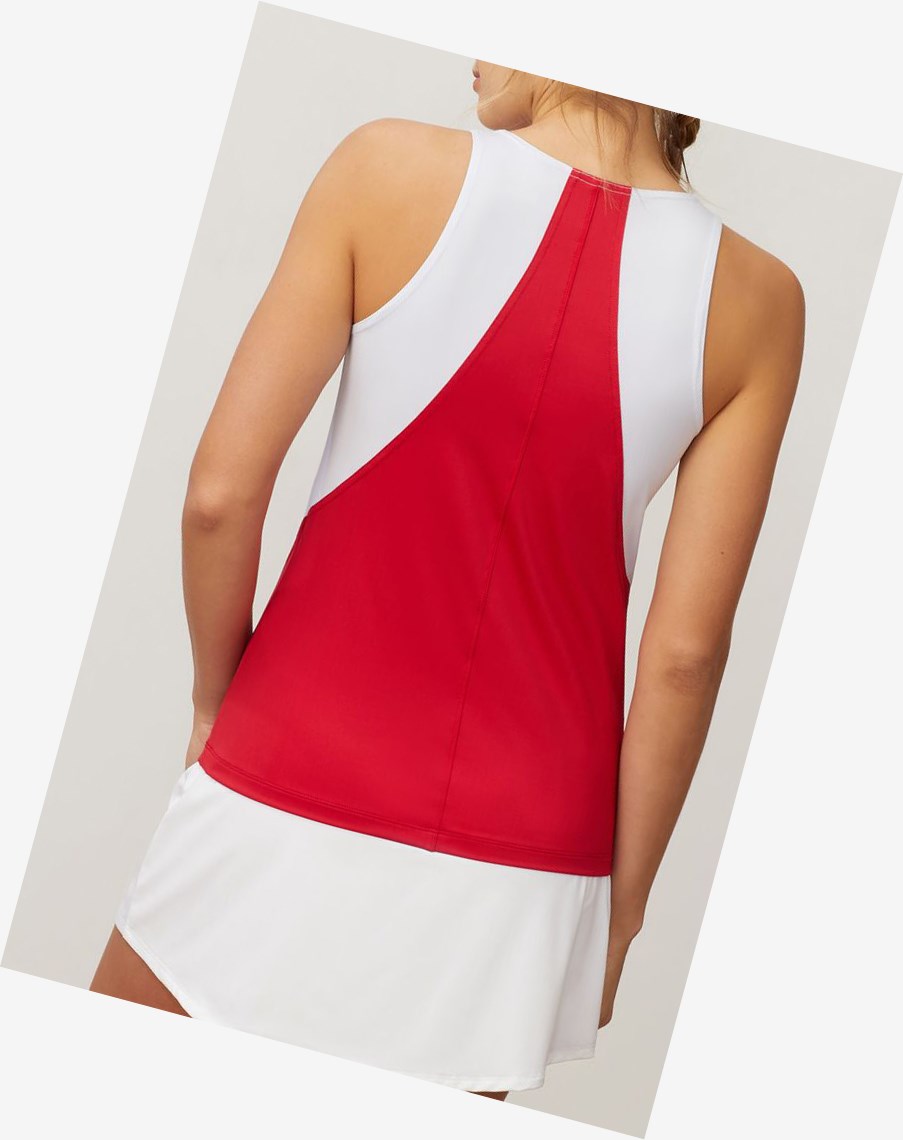 Fila 30 Love Full Coverage Tank Cycl/Crim/Wht | 20IBDCTYX