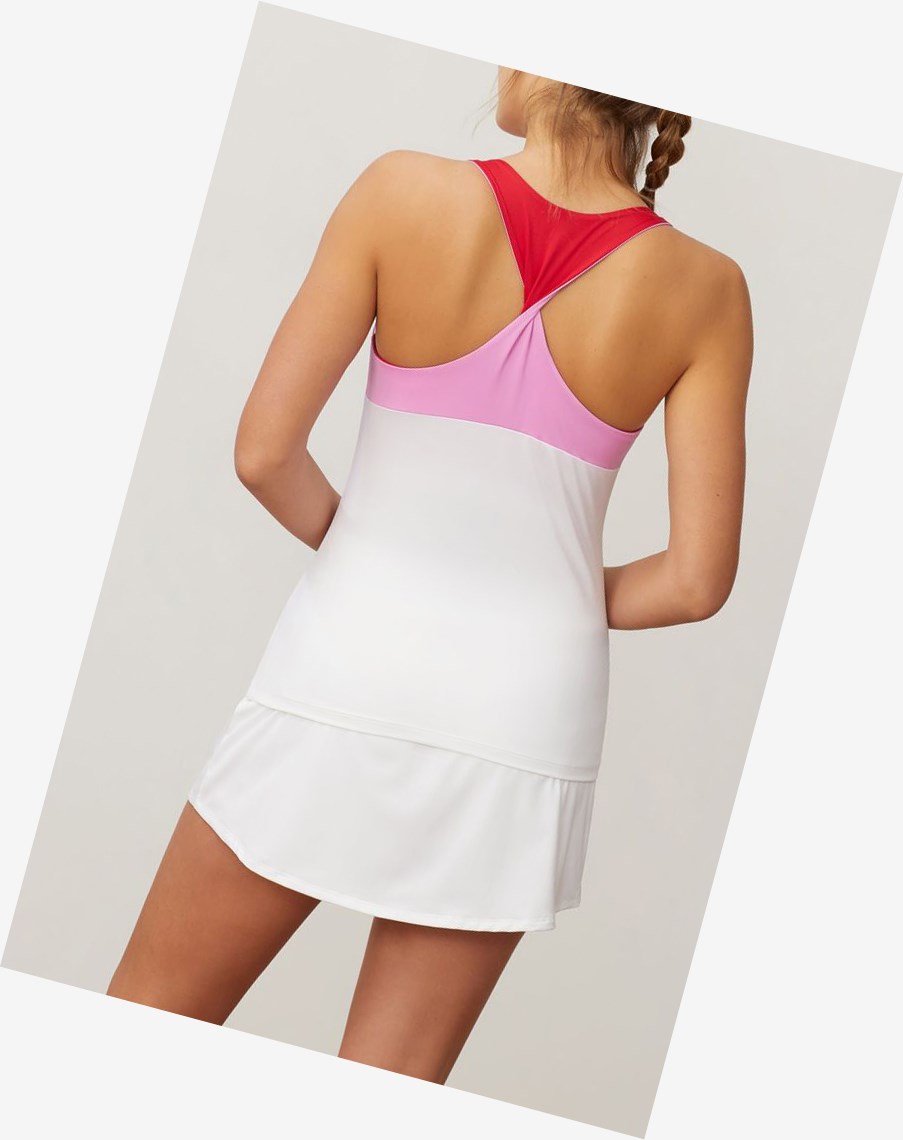 Fila 30 Love Twist Back Tank Wht/Cycl/Crim | 28BPAFMRE