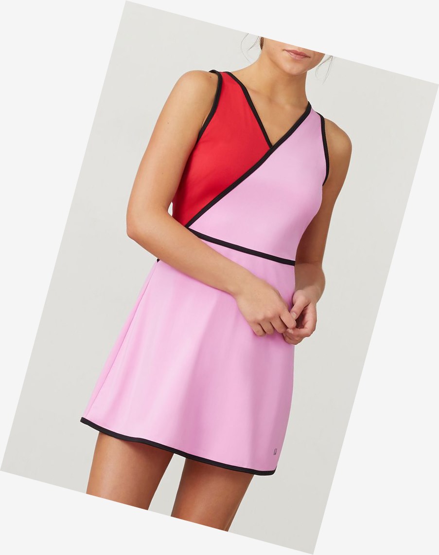 Fila 30 Love Vestido Cycl/Crim/Blk | 60QOEYBLZ