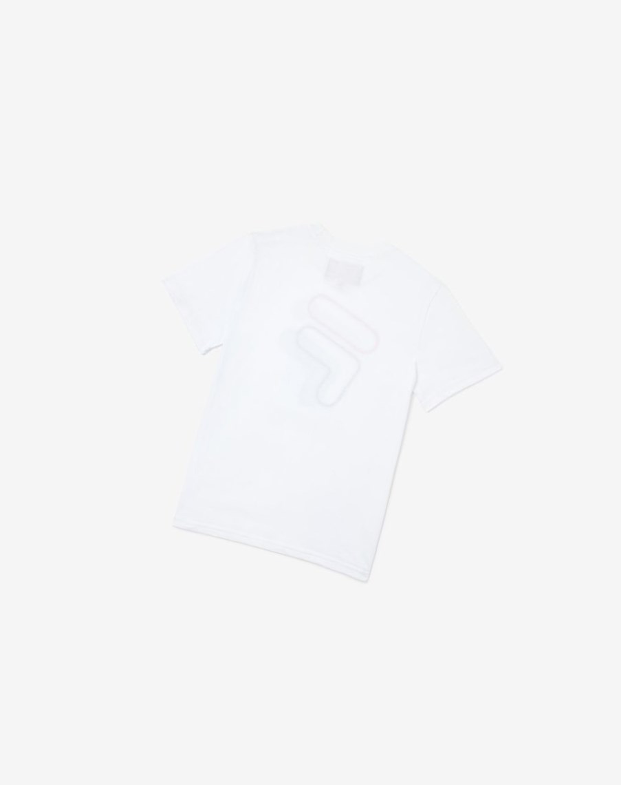 Fila 3d Logo Tee Blancas | 23XJSBWGU