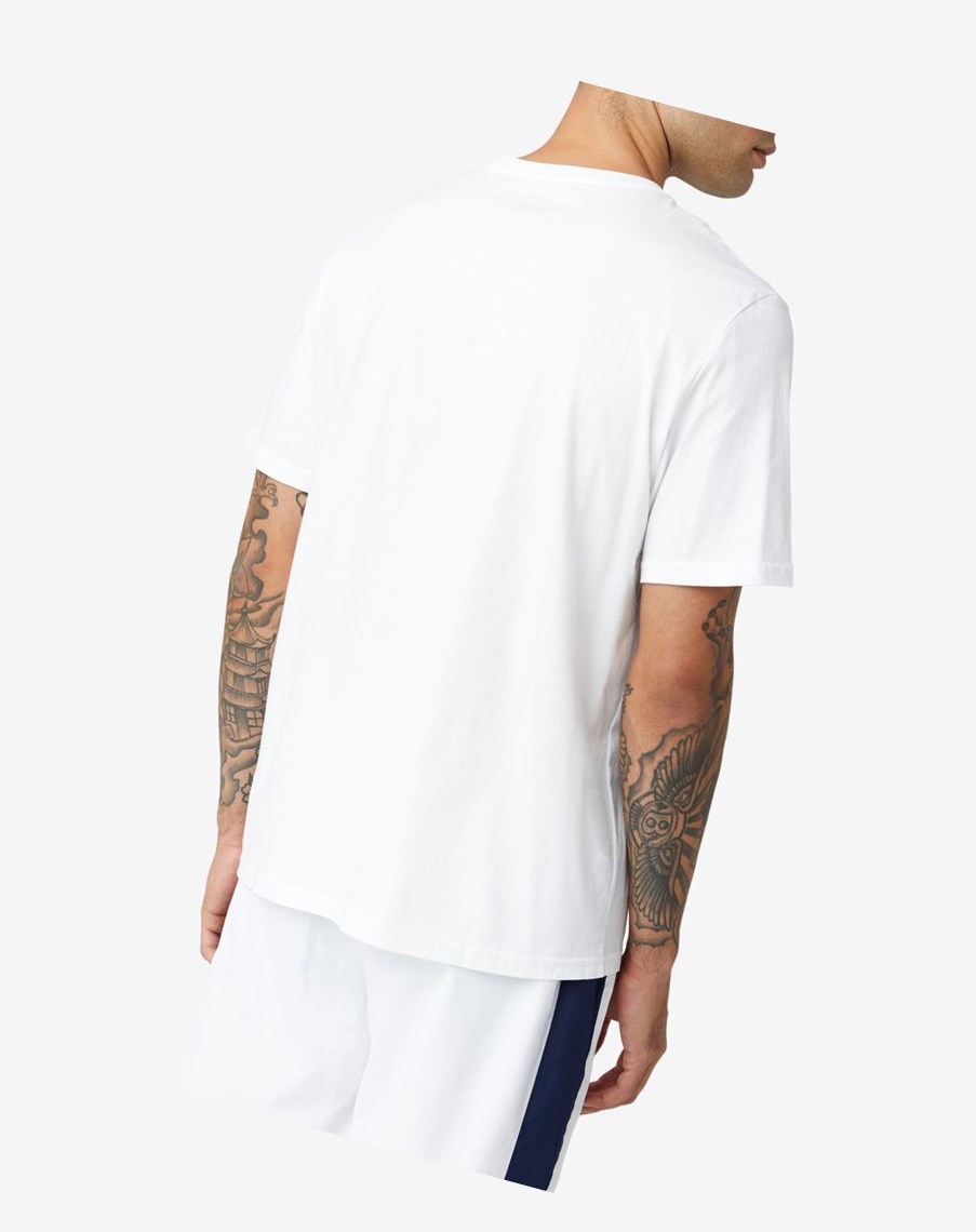 Fila Adao Estampadas Tee Blancas | 81WLYPQDE