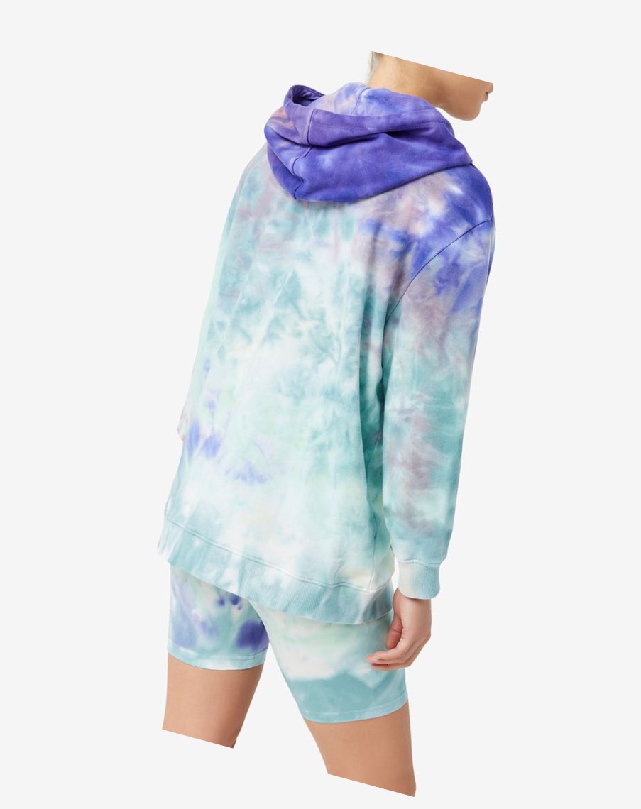 Fila Aerolynn Tie Dye Hoodie Azules | 32VBETPJQ