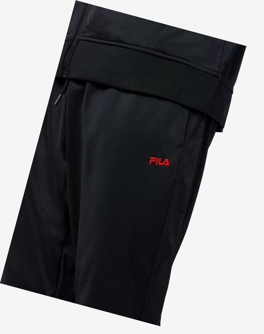 Fila Albania Pista Pant Negras Rojas | 60RSKWTEF