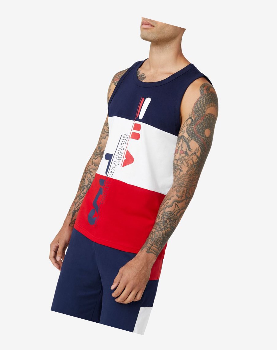 Fila Alf Tank Blancas Rojas | 71WQAFLUP