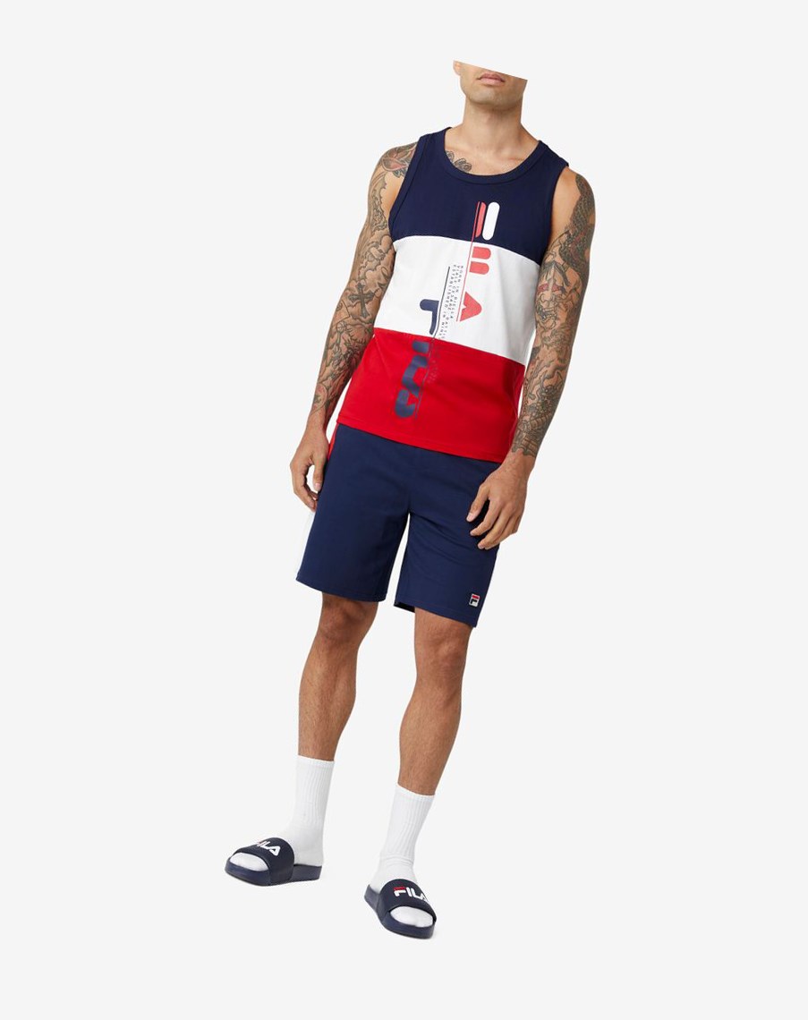 Fila Alf Tank Blancas Rojas | 71WQAFLUP