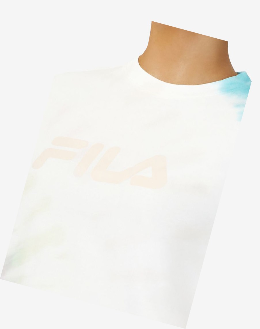 Fila Alivia Tie Dye Tee Creme | 34AOHJKLB