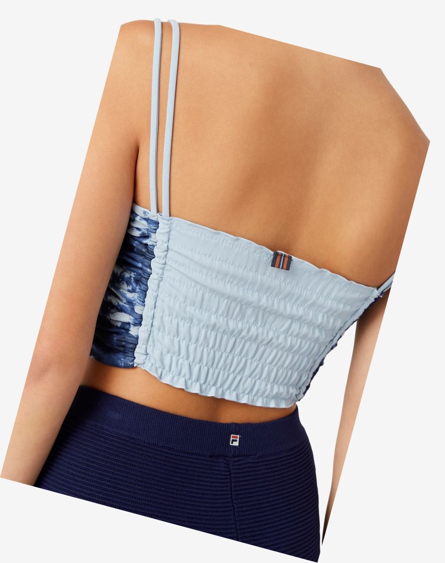 Fila Allannis Crop Tank Azules | 73EXLVGMT