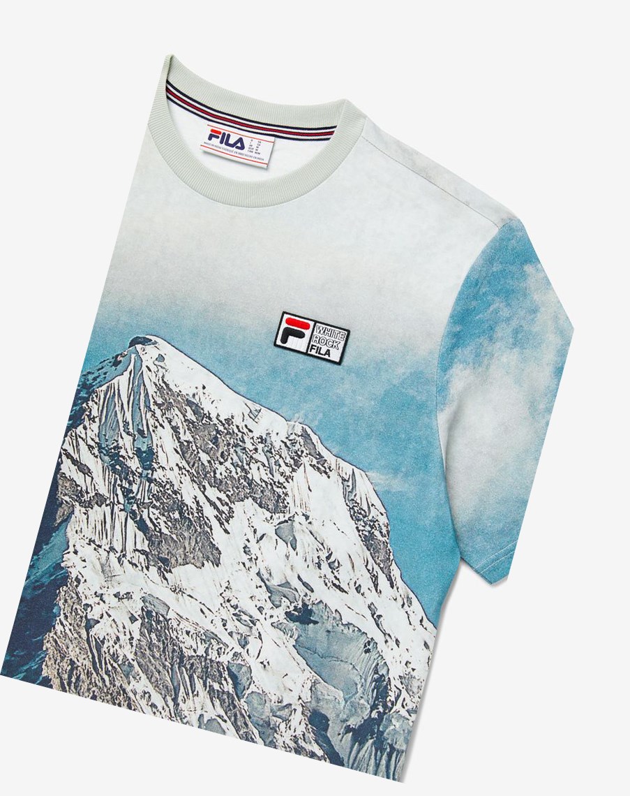 Fila Alps Tee Blancas Negras | 28EUCDYVI