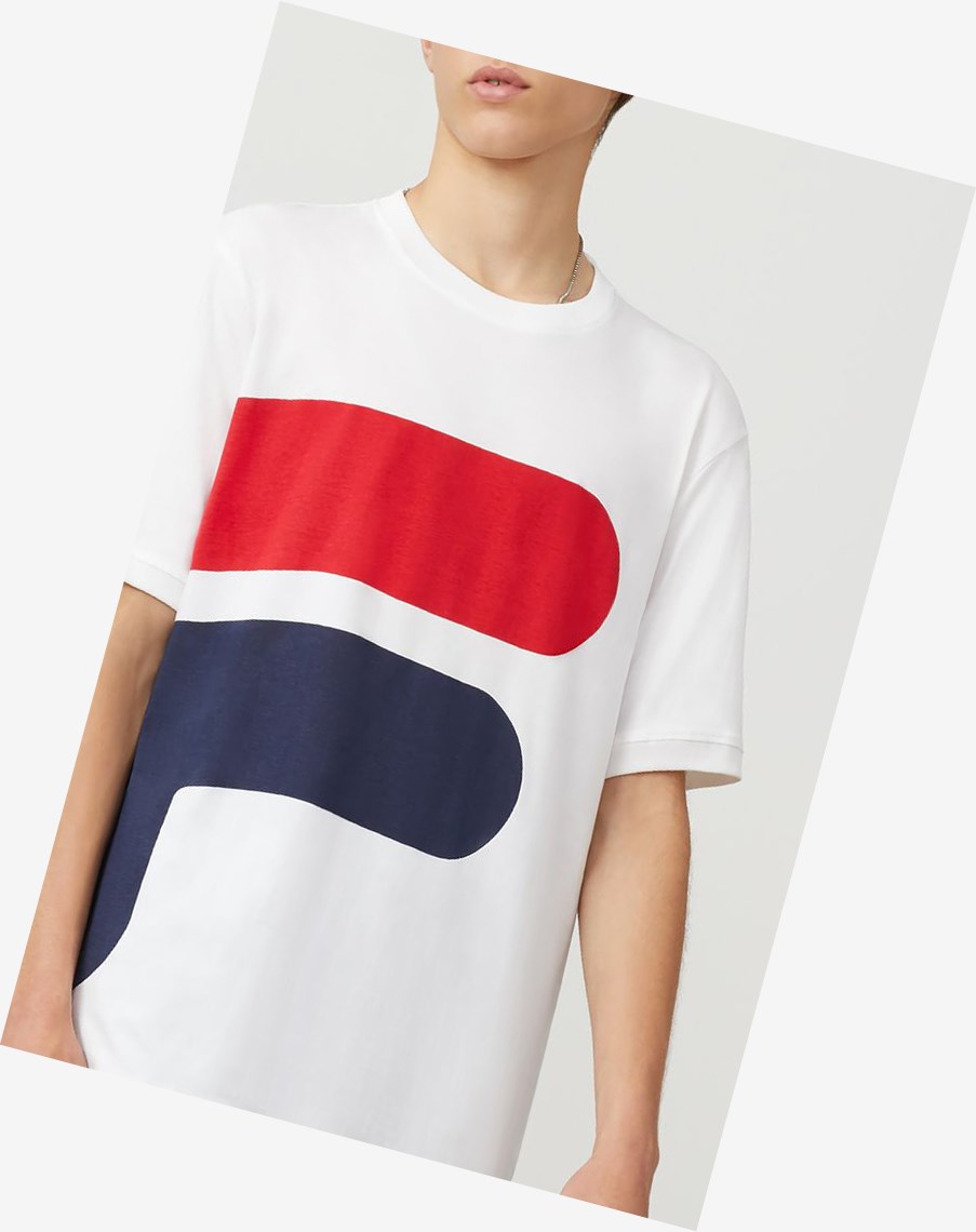 Fila Alvan Tee Wht/Peac/Cred | 14WJPKLMZ