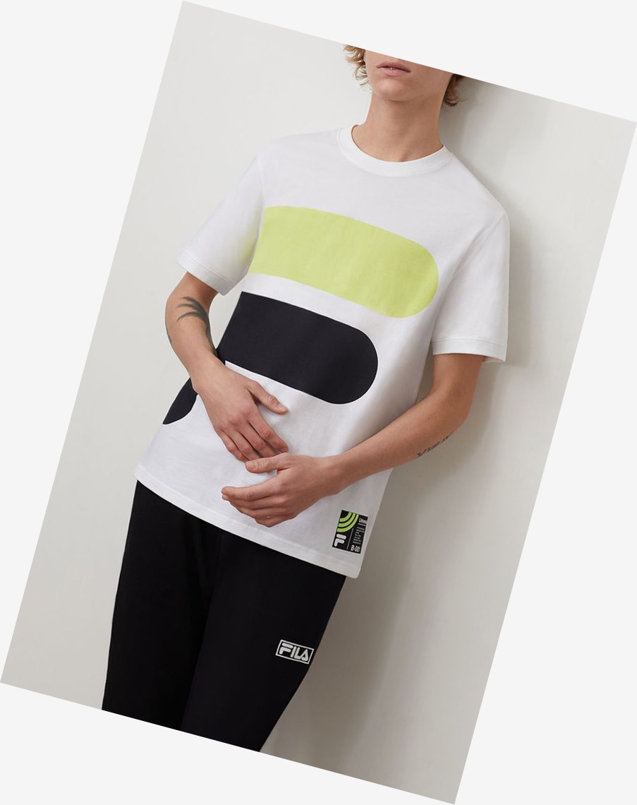 Fila Alvan Tee Wht/Sgrn/Blk | 08RHYCUFO