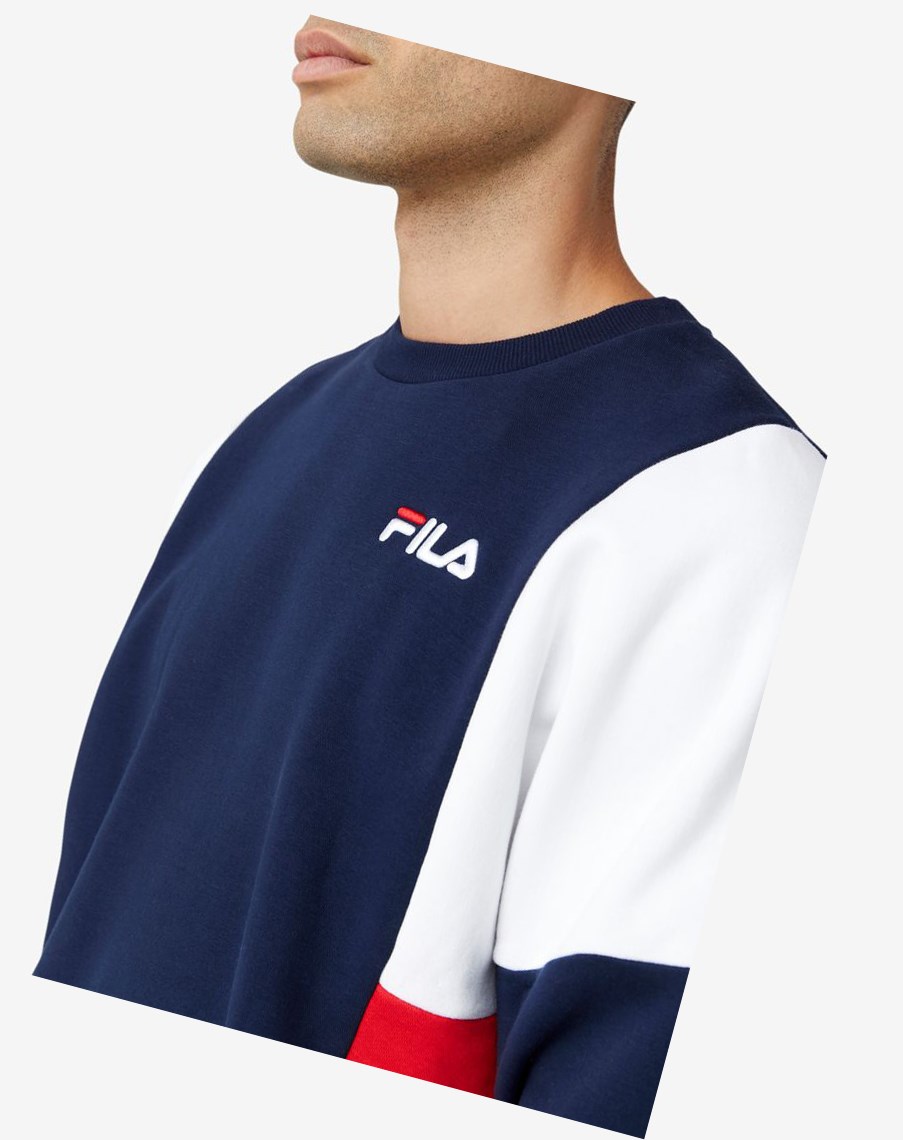 Fila Alwyn Crew Blancas Rojas | 80KAPJNUZ