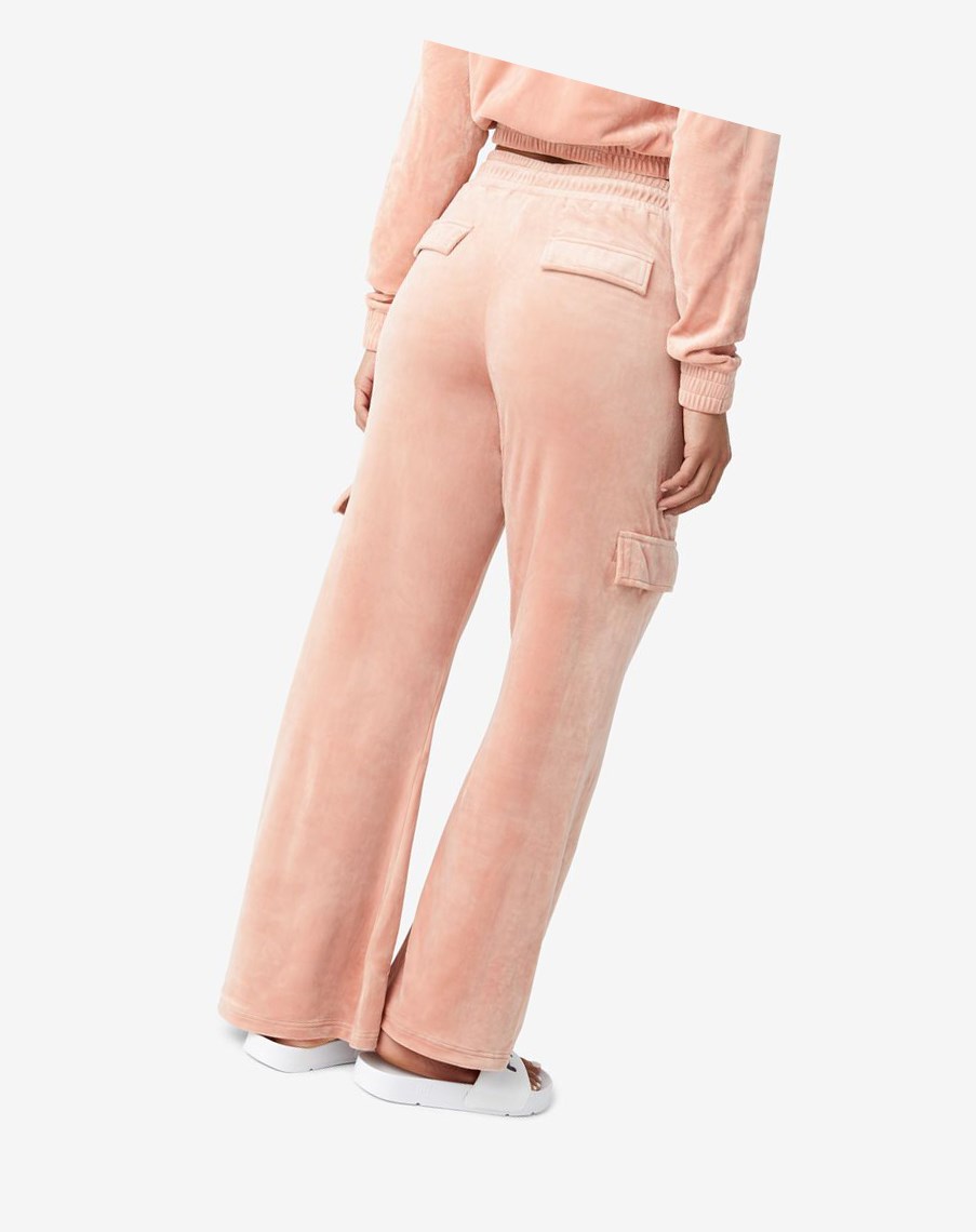 Fila Amrita Velour Pant Rosas | 69UNHALZI