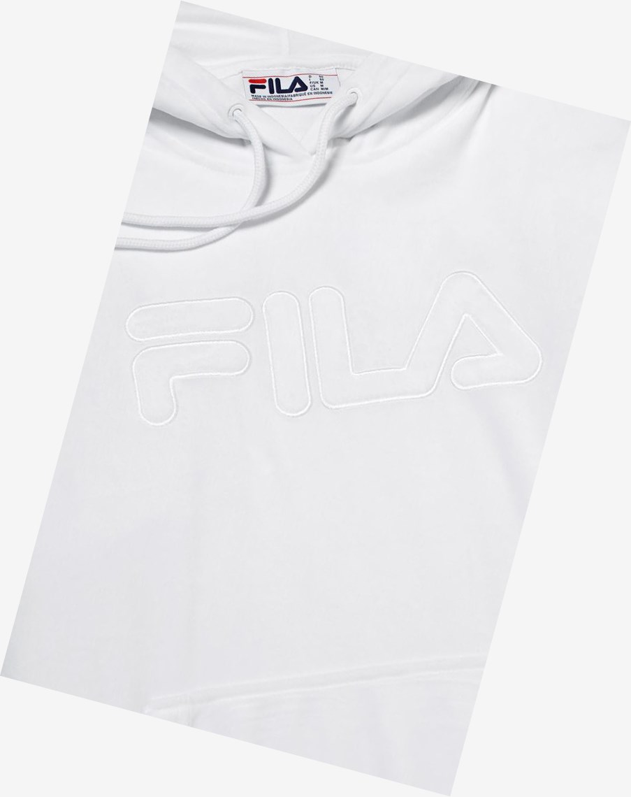 Fila Asher Velour Hoodie Blancas | 79EYOCGTD