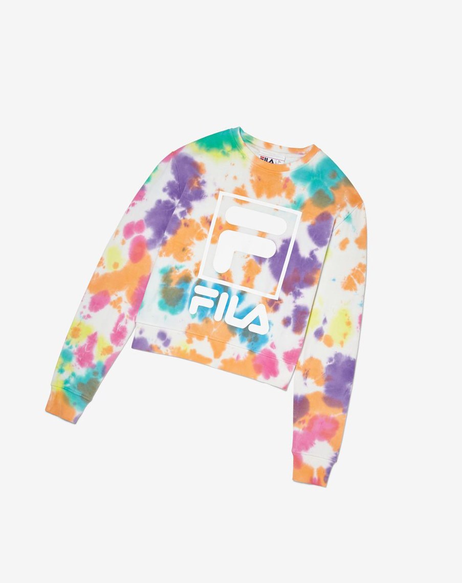 Fila Ashley Tie Dye Sweatshirt Multicolor | 52YWLXQTU