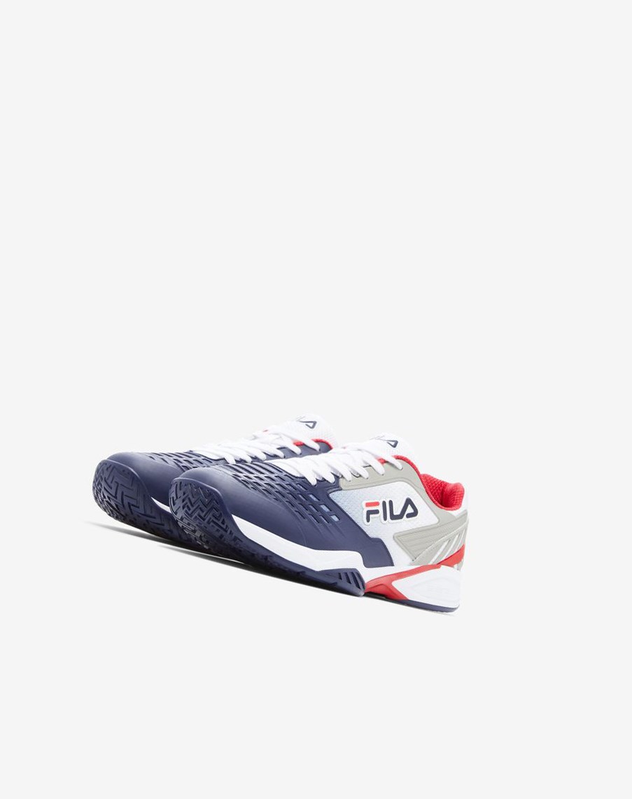 Fila Axilus 2 Energized Tenis Shoes Blancas Azul Marino Rojas | 23RUOGJDA