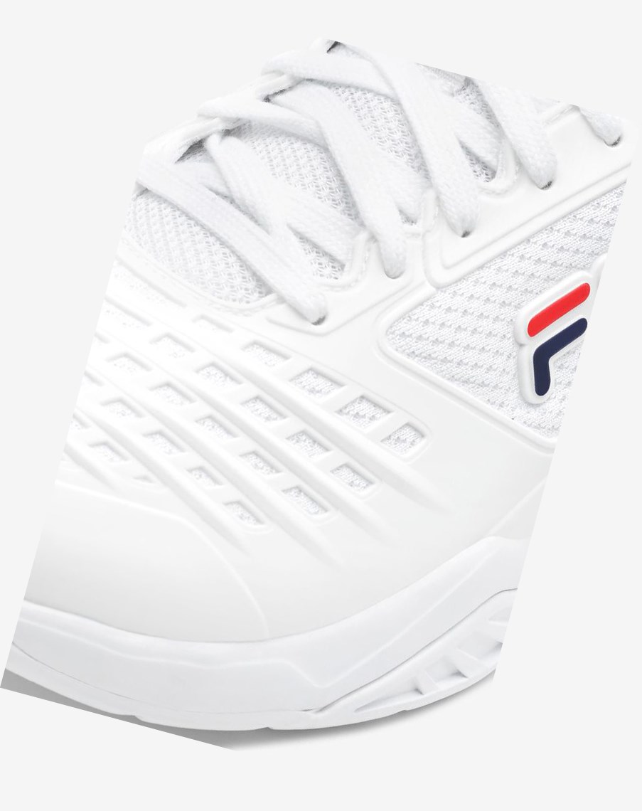 Fila Axilus 2 Energized Tenis Shoes Blancas Blancas Azul Marino | 38PYBWUOS