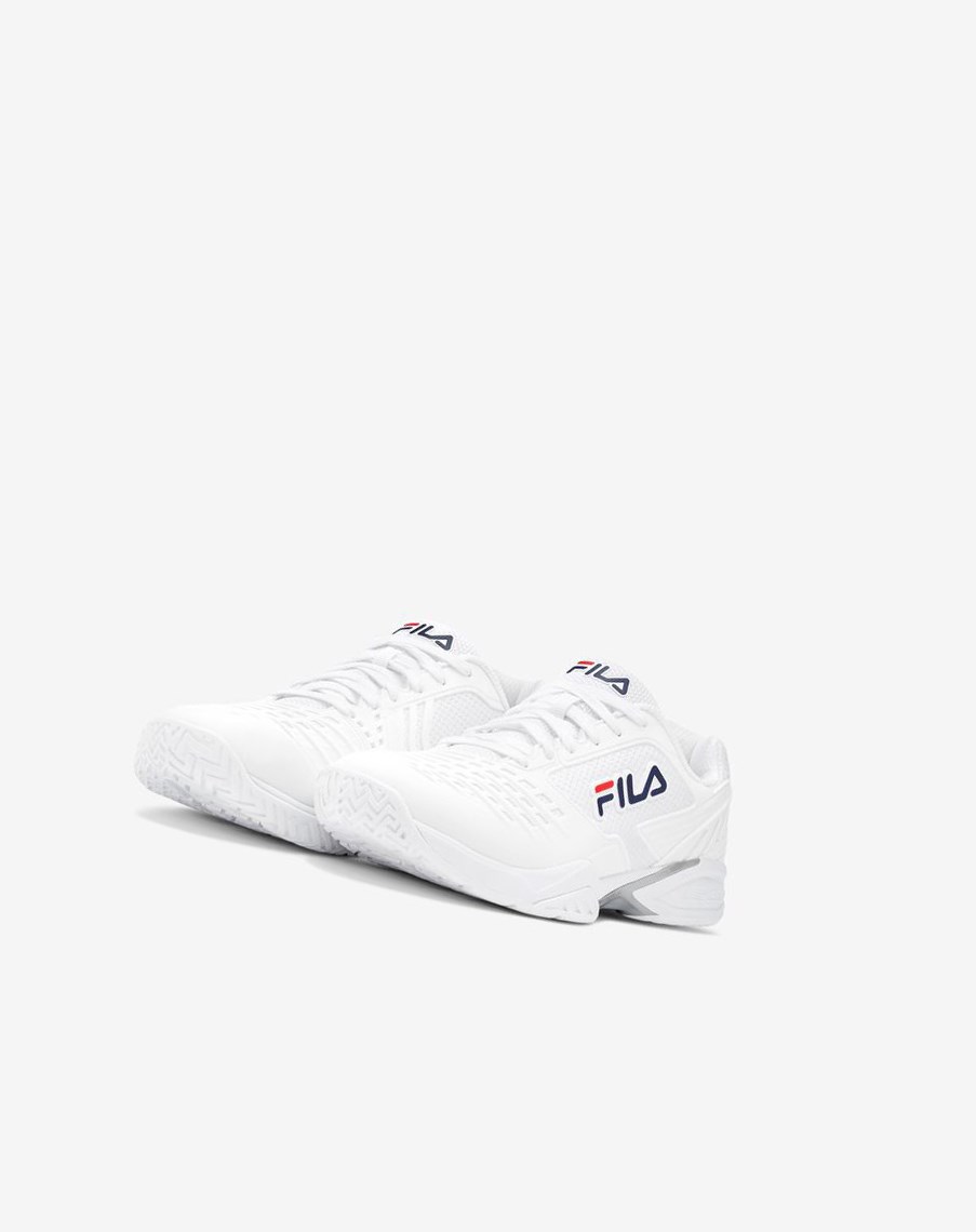 Fila Axilus 2 Energized Tenis Shoes Blancas Blancas Azul Marino | 38PYBWUOS