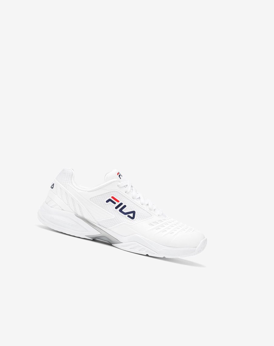 Fila Axilus 2 Energized Tenis Shoes Blancas Blancas Azul Marino | 38PYBWUOS