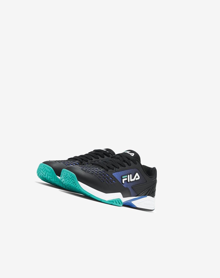 Fila Axilus 2 Energized Tenis Shoes Negras Azules Turquesa | 58SAMZXYD