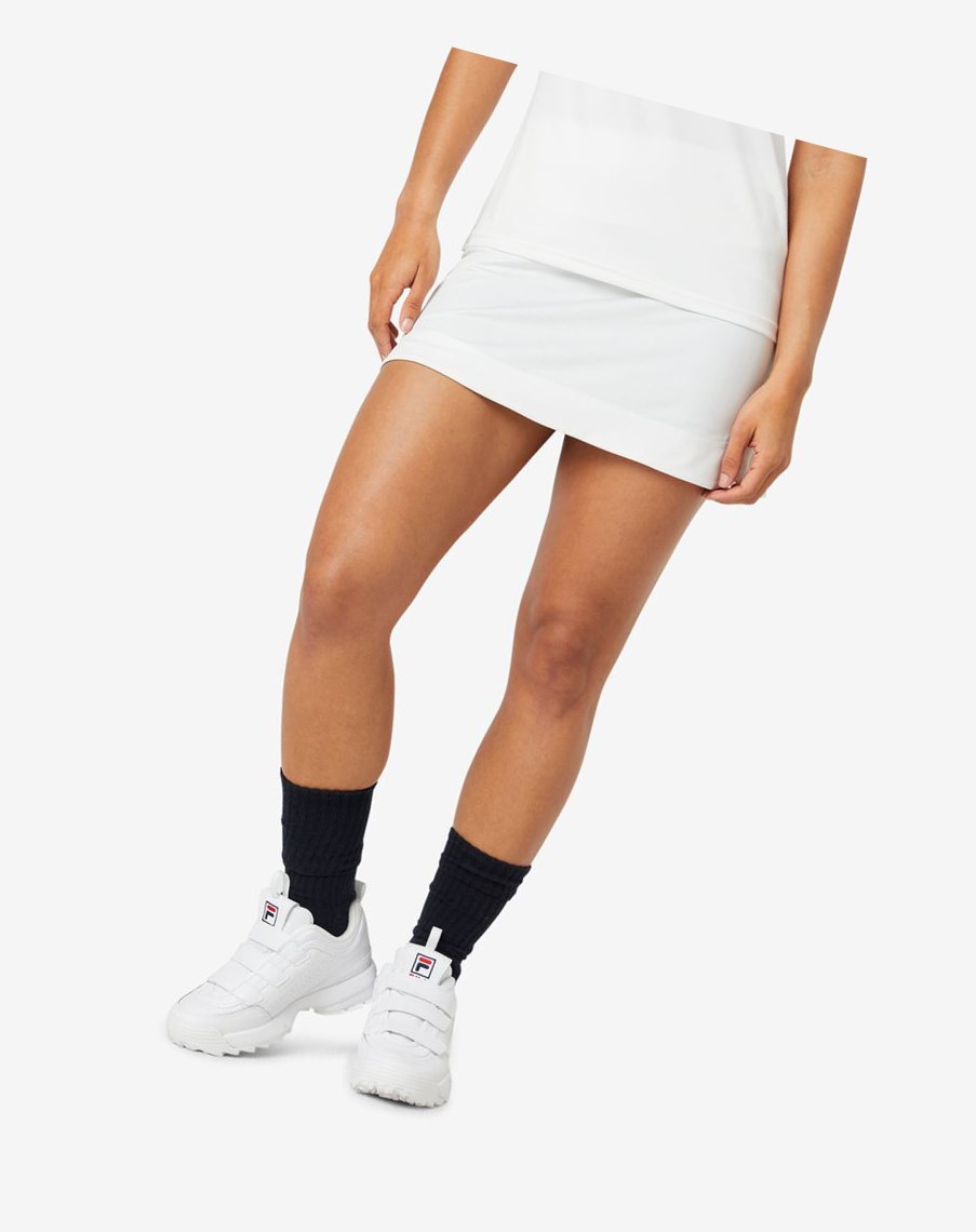 Fila Back Court A-line Skirt Blancas | 35RCQUTEL