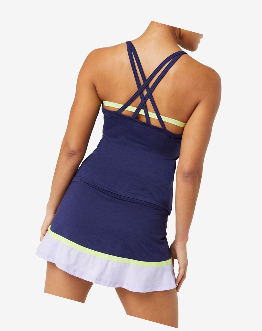 Fila Back Court Cami Tank 557 Marlin Heather ? Wild Lime | 08UTVLIEY