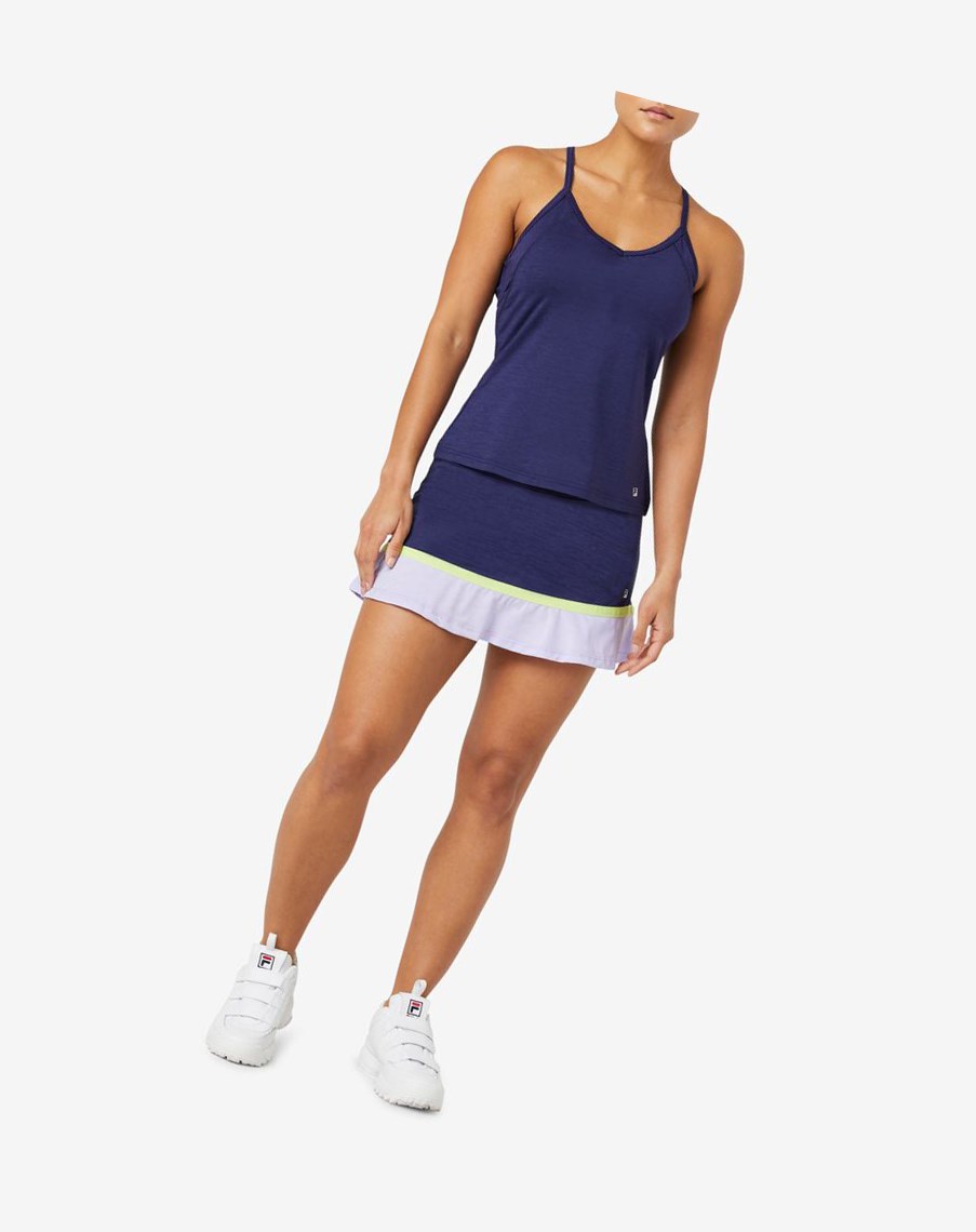 Fila Back Court Cami Tank 557 Marlin Heather ? Wild Lime | 08UTVLIEY