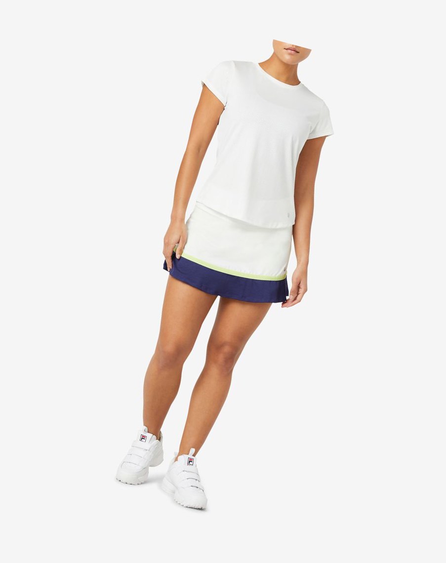 Fila Back Court Flare Skort Blancas | 07ZOSQGRT