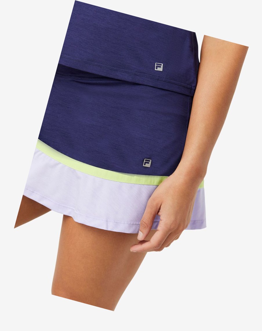 Fila Back Court Flare Skort Moradas | 45PRZYUVE