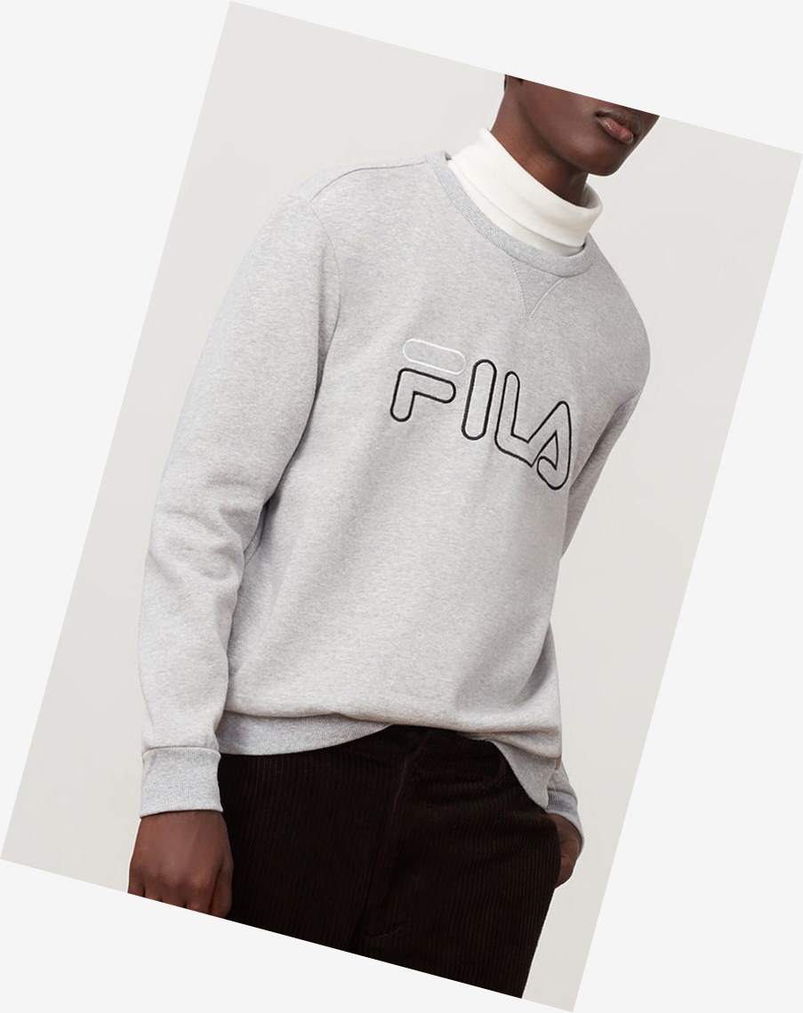 Fila Basil Sweatshirt Lgrym/Blk/Wht | 87MCYEURP