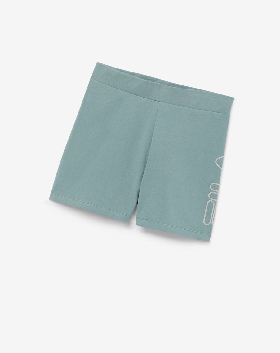 Fila Beatriz High Cintura Bike Shorts Plateadas | 29TOXJAYE